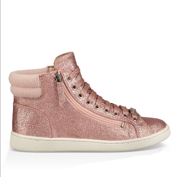 UGG Pink Glitter Sneaker Boots NWT - Picture 3 of 7
